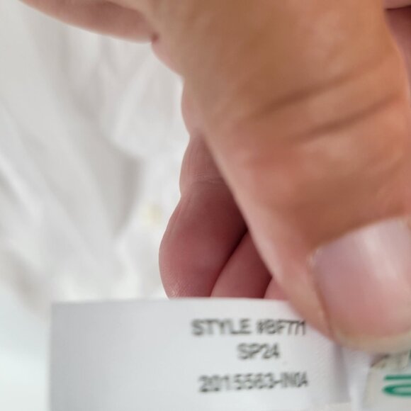 J Crew Cover-up shirtdress Size Medium White Tie Waist - Picture 7 of 9